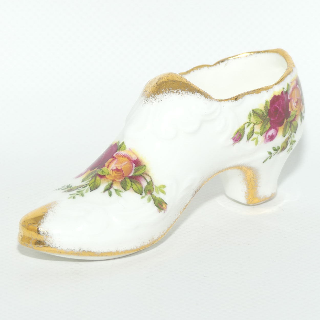 Royal Albert Bone China England Old Country Roses slipper | early stamp | #2