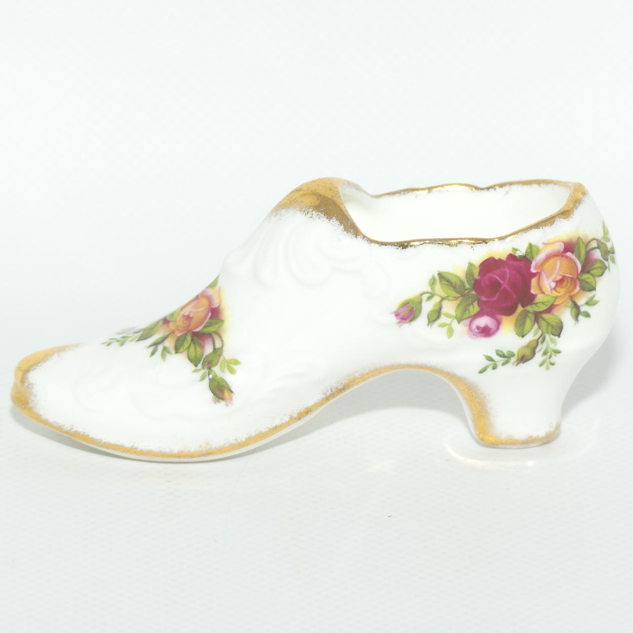 Royal Albert Bone China England Old Country Roses slipper | early stamp | #2