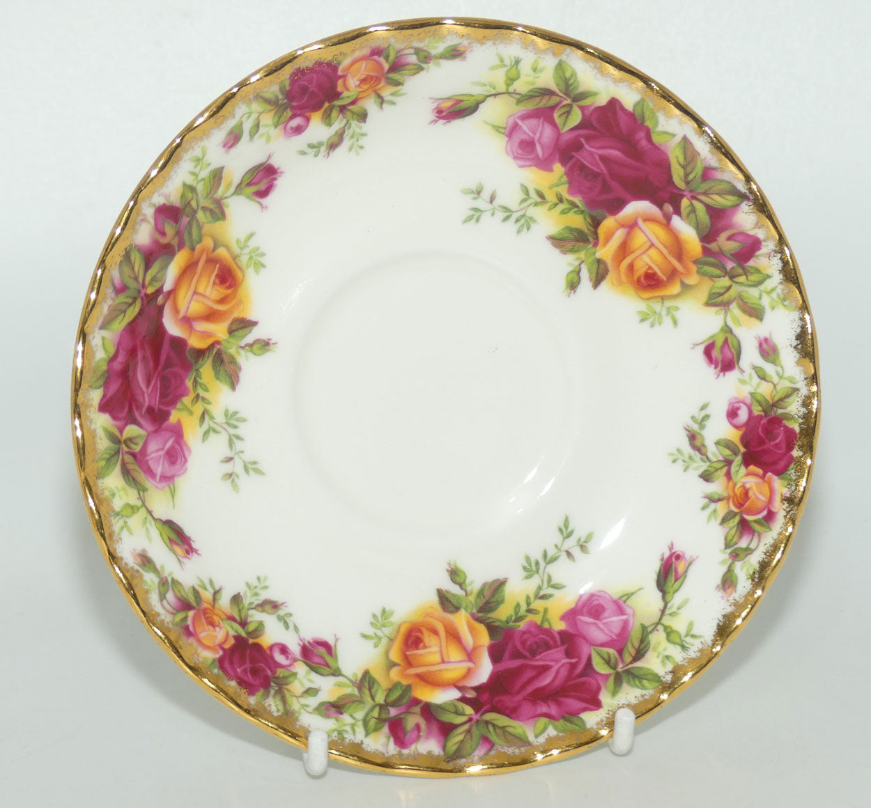 Royal Albert Bone China England Old Country Roses Duo  |  Early Backstamp