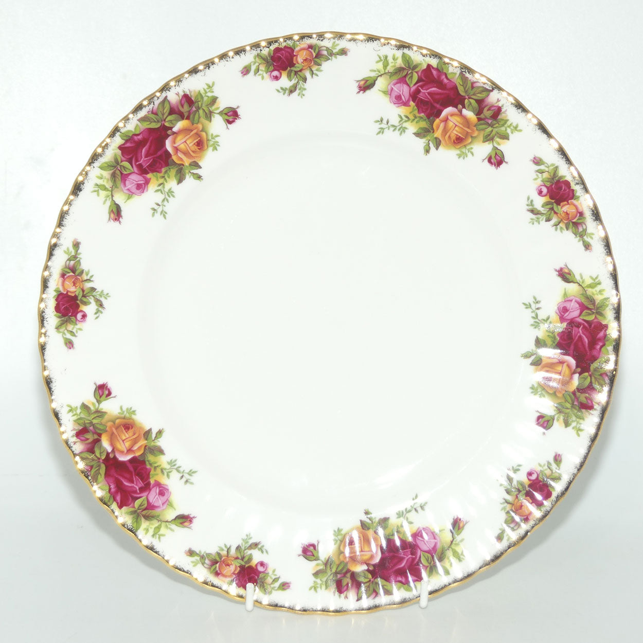 Royal Albert Bone China England Old Country Roses Dinner Plate | 26cm diam | Early Backstamp