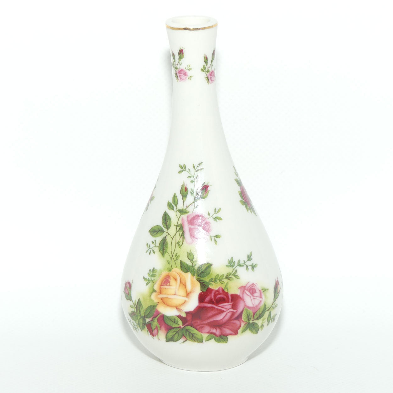 Royal Albert Bone China Old Country Roses bud vase | Asian made