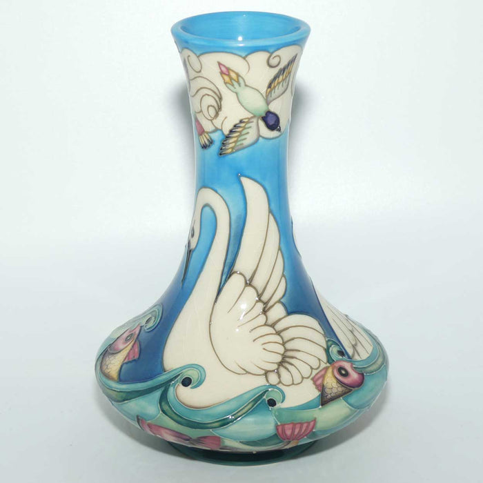 Moorcroft Odyssey Swans 62/8 vase | Ltd Ed