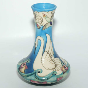 Moorcroft Odyssey Swans 62/8 vase | Ltd Ed