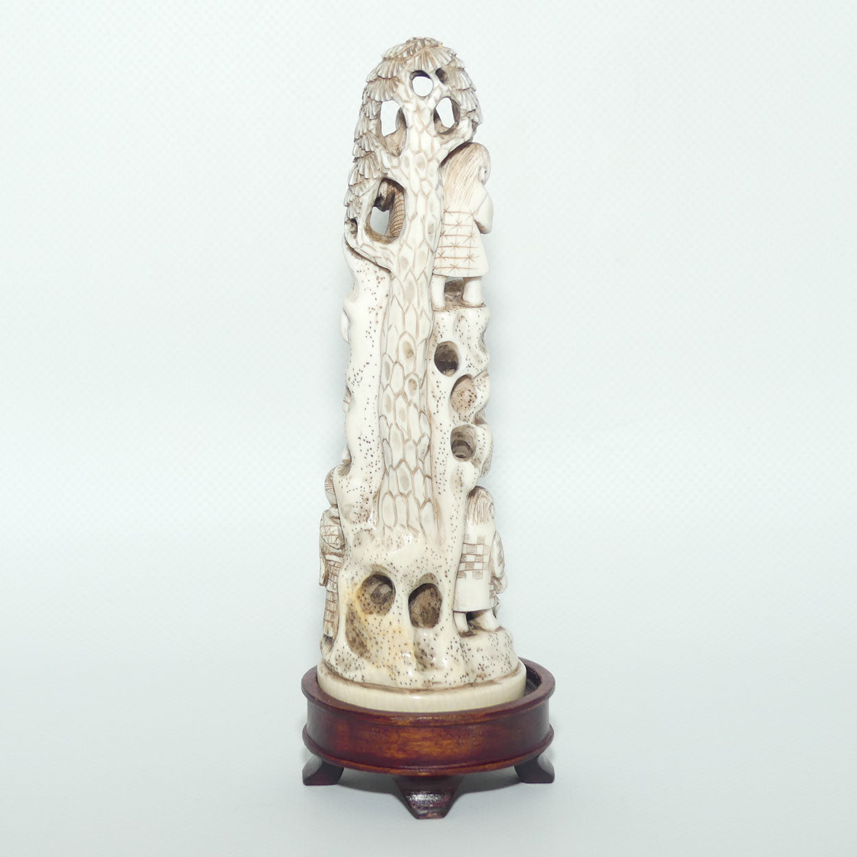 Japanese Carved Ivory Okimono figure | Karako with Balloons | Meiji period | signed