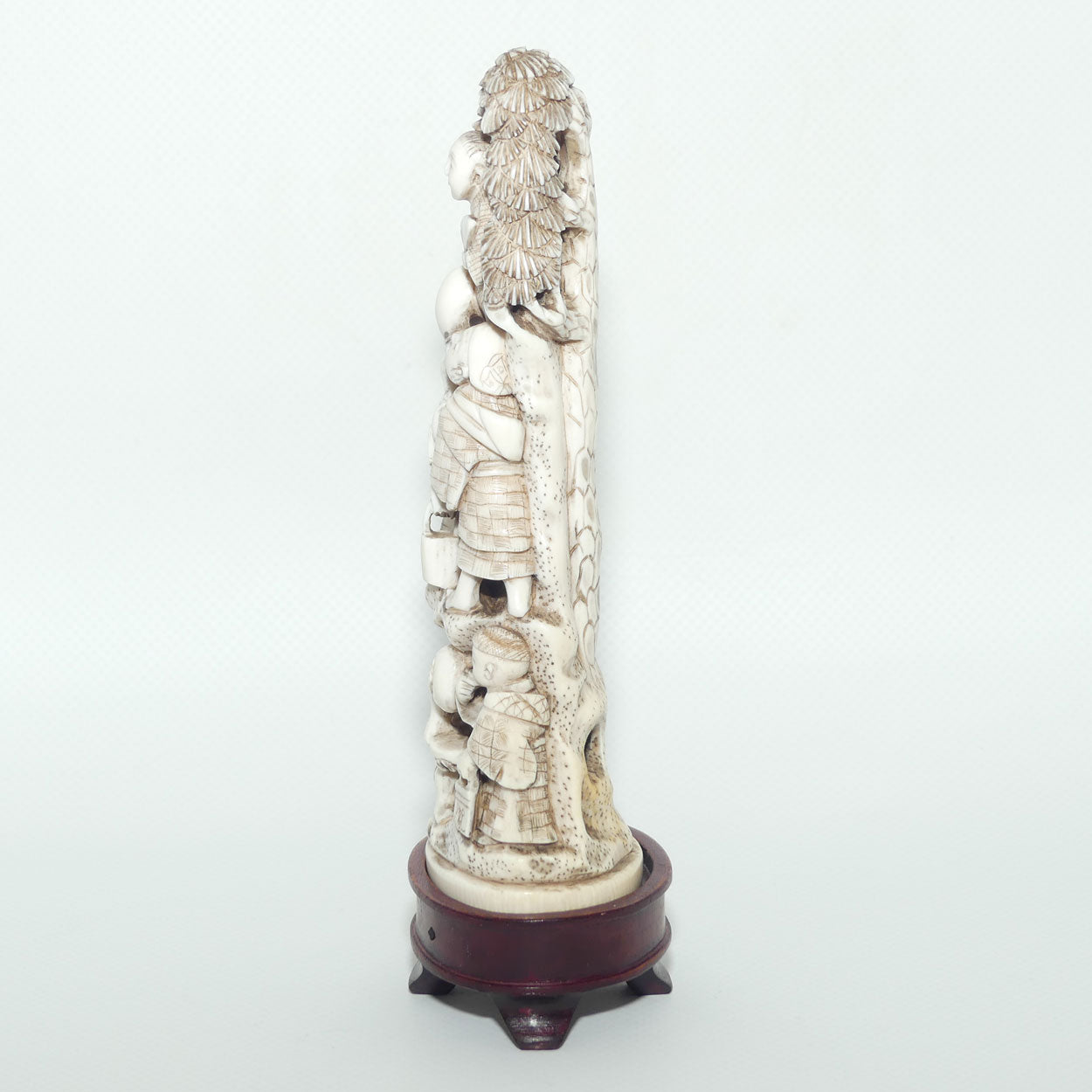 Japanese Carved Ivory Okimono figure | Karako with Balloons | Meiji period | signed