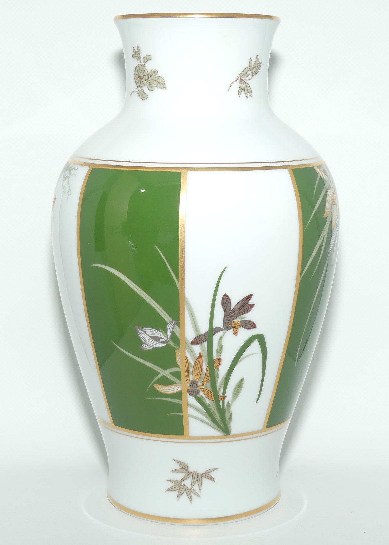 Franklin Mint | Noritake Okura Japan | Green | Orchid vase
