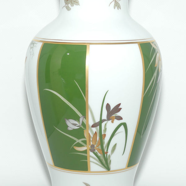 Franklin Mint | Noritake Okura Japan | Green | Orchid vase