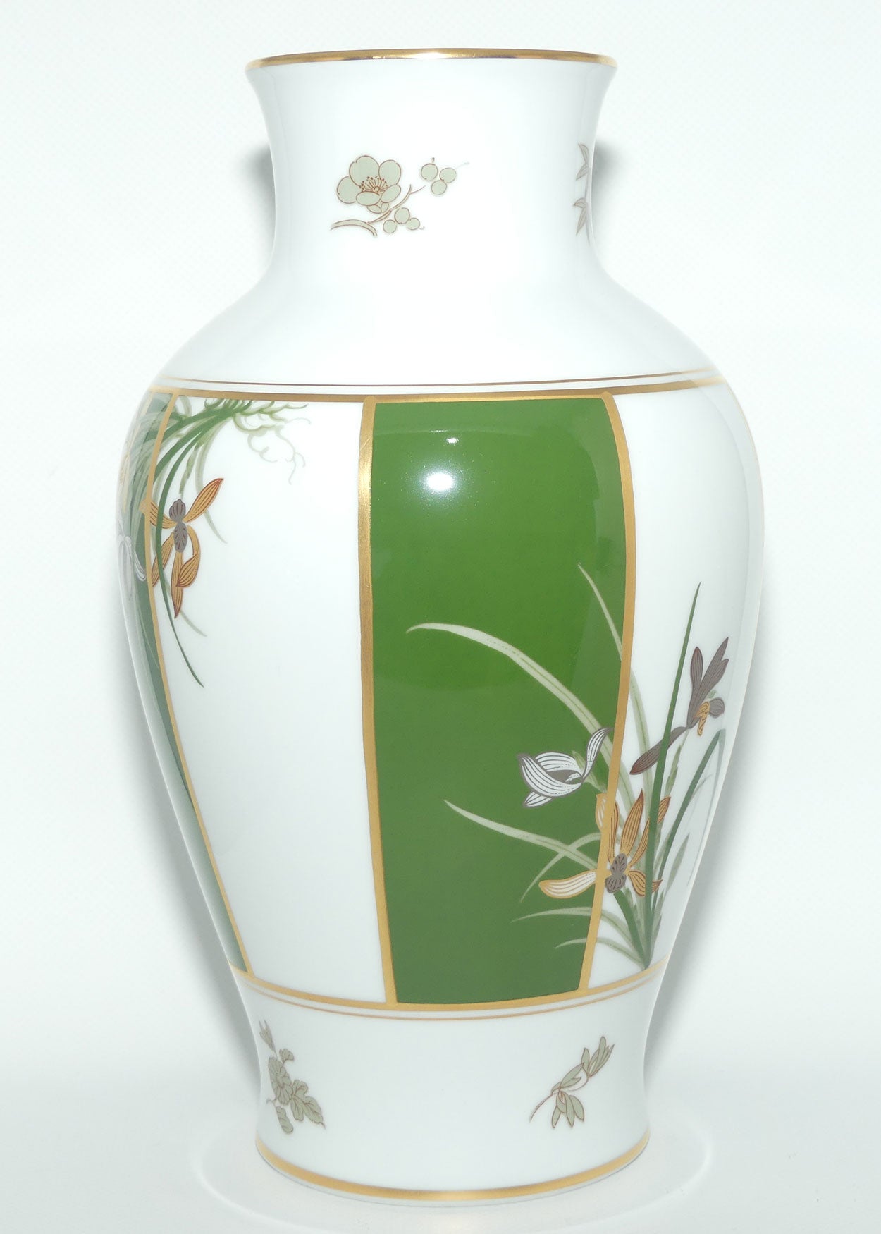 Franklin Mint | Noritake Okura Japan | Green | Orchid vase