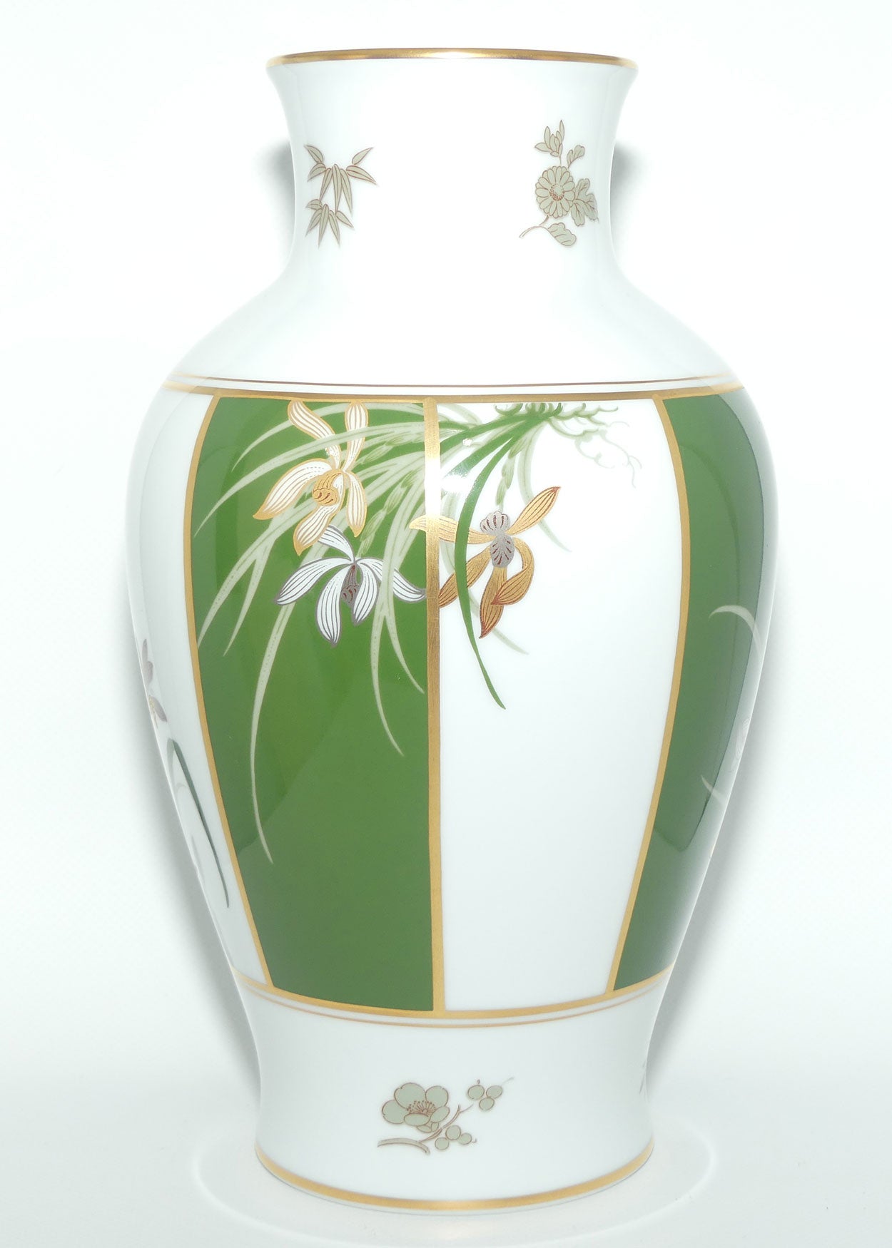 Franklin Mint | Noritake Okura Japan | Green | Orchid vase