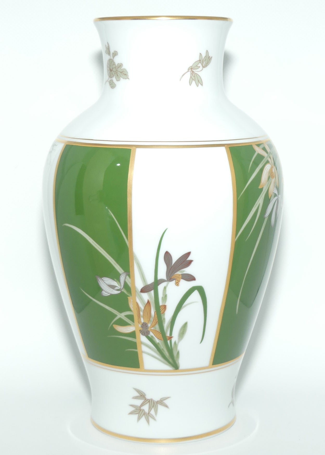 Franklin Mint | Noritake Okura Japan | Green | Orchid vase