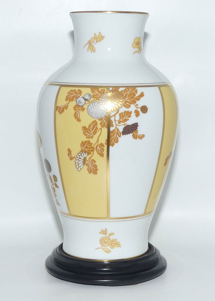 Franklin Mint | Noritake Okura Japan | Yellow | Chrysanthemum vase on stand