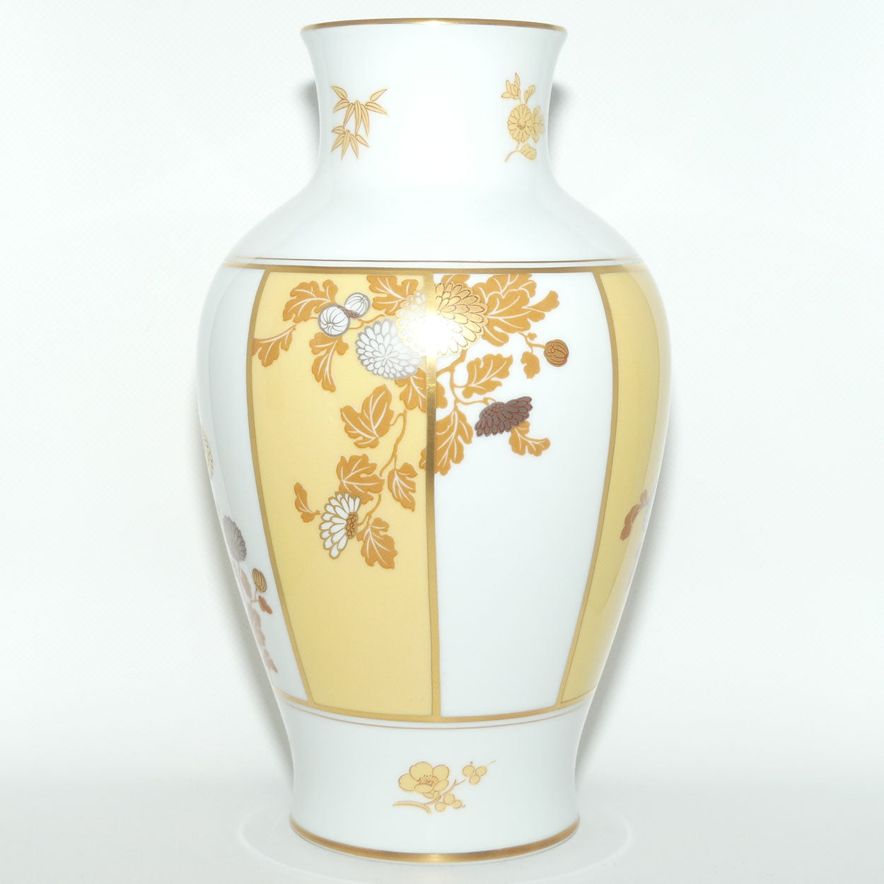 Franklin Mint | Noritake Okura Japan | Yellow | Chrysanthemum vase on stand
