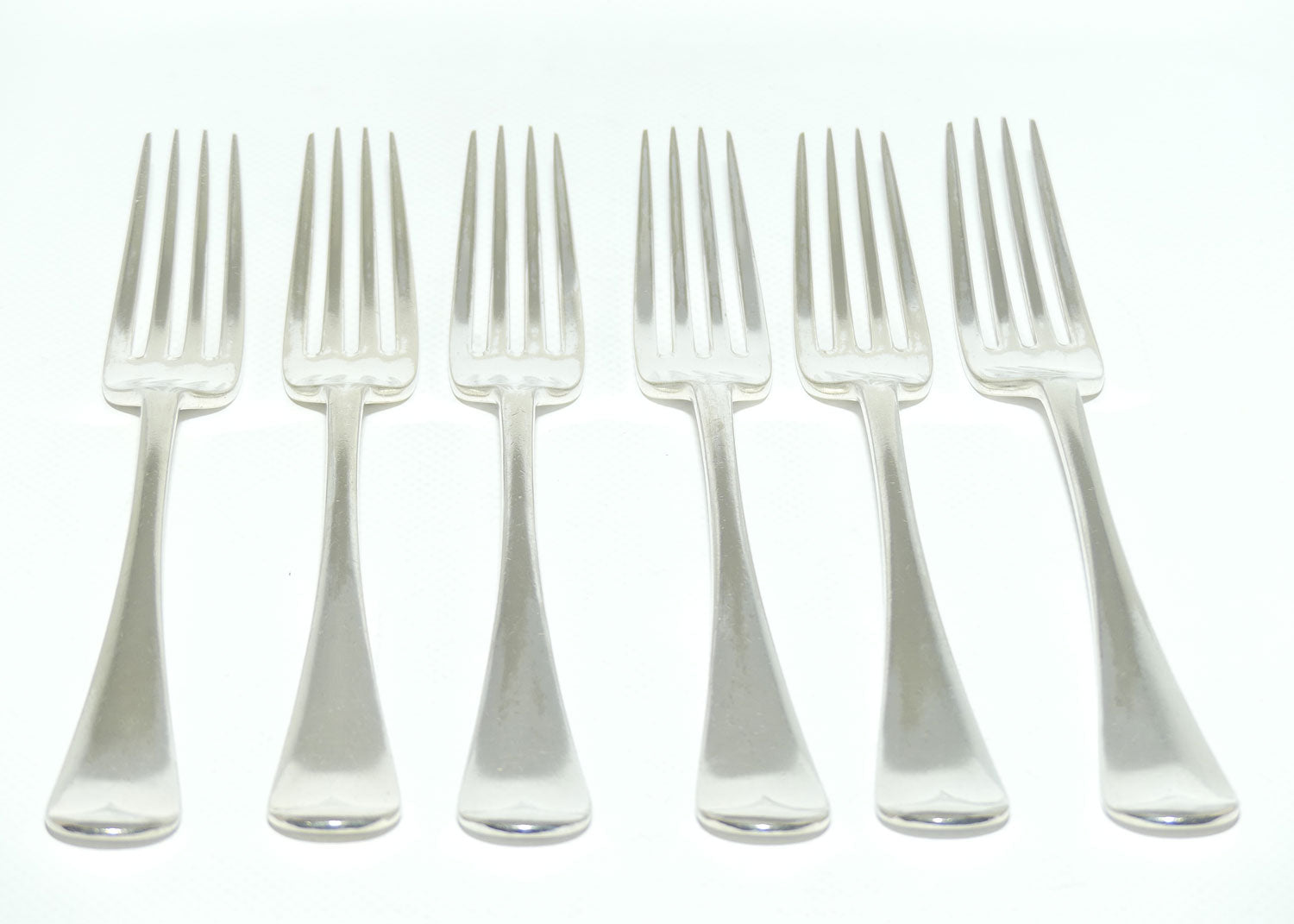 Set of 6 Daniel & Arter | Silver Plated Old English Pattern Dinner Forks | 20.5cm