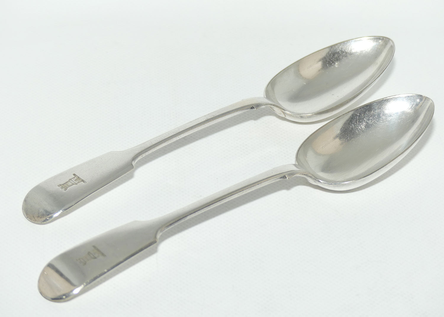 Set of 2 Elkington & Company | Silver Plated Old English Pattern Table/Serving Spoons | 22.5cm