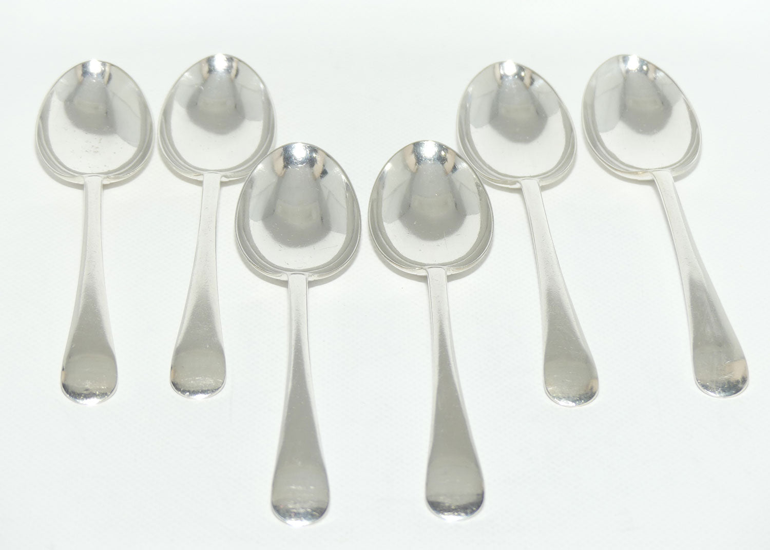 Set of 6 Westminster | Silver Plated Old English Dessert Spoons | 18cm