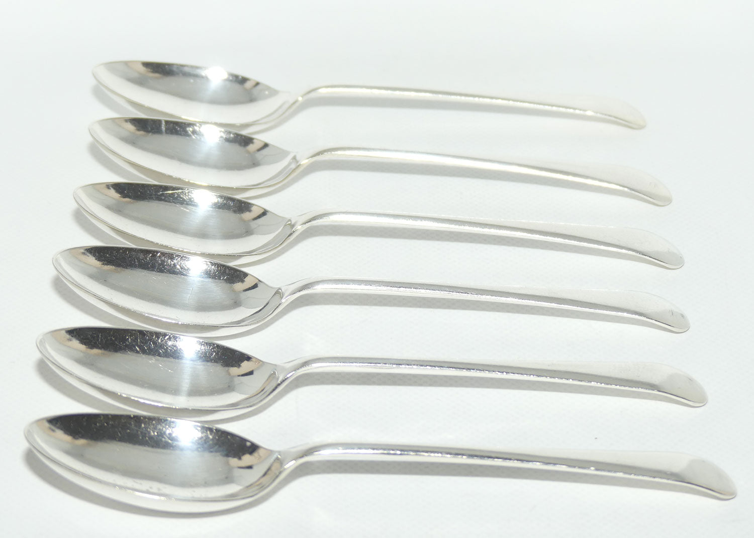 Set of 6 Westminster | Silver Plated Old English Dessert Spoons | 18cm
