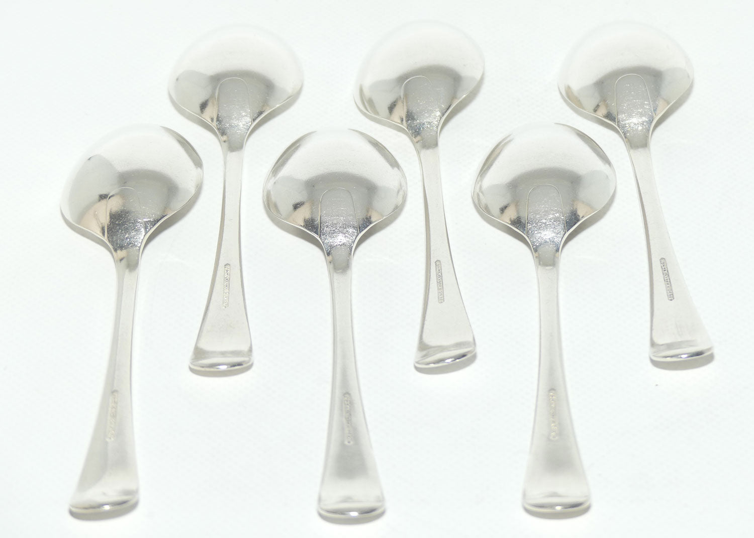 Set of 6 Westminster | Silver Plated Old English Dessert Spoons | 18cm