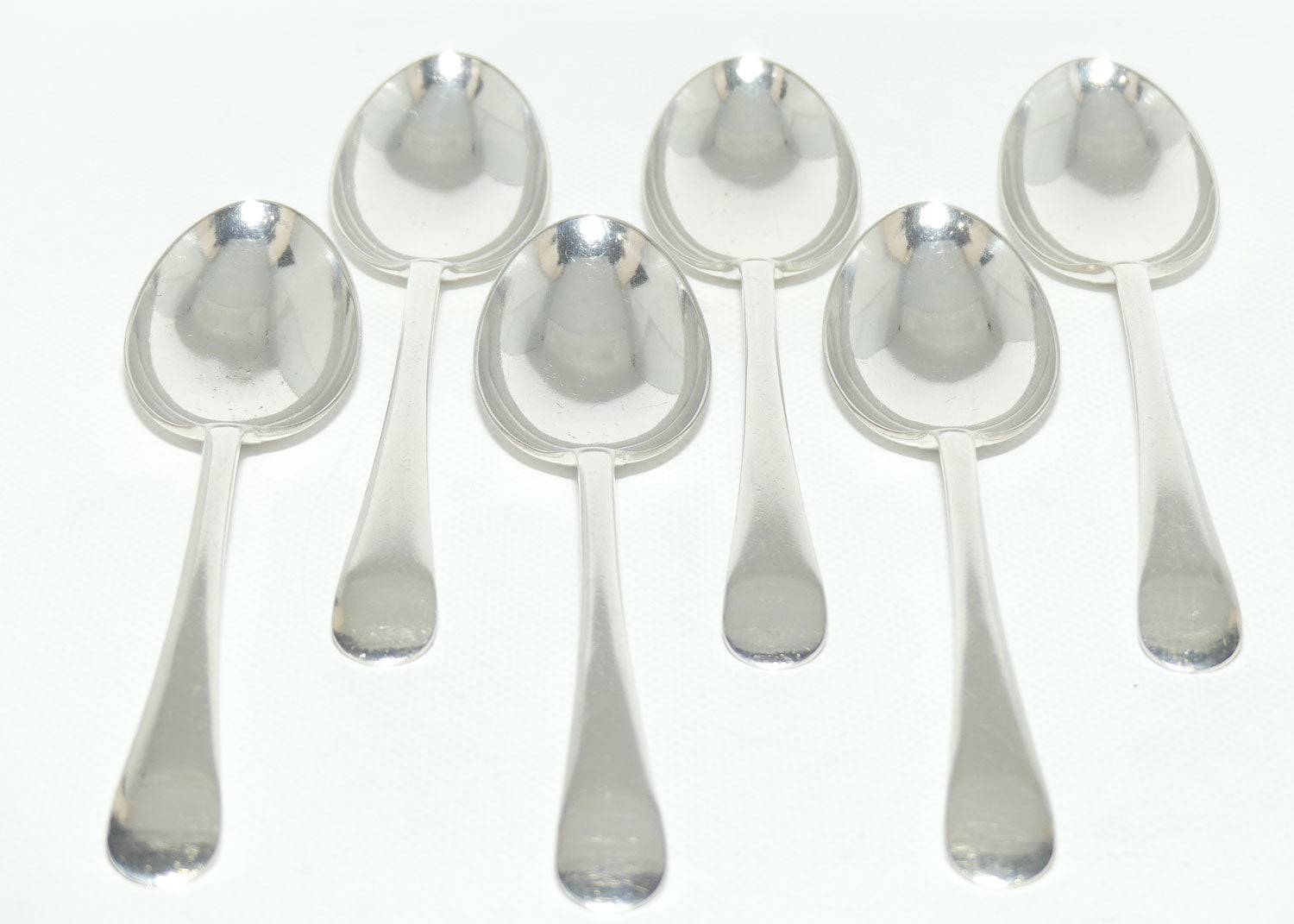 Set of 6 Westminster | Silver Plated Old English Dessert Spoons | 18cm