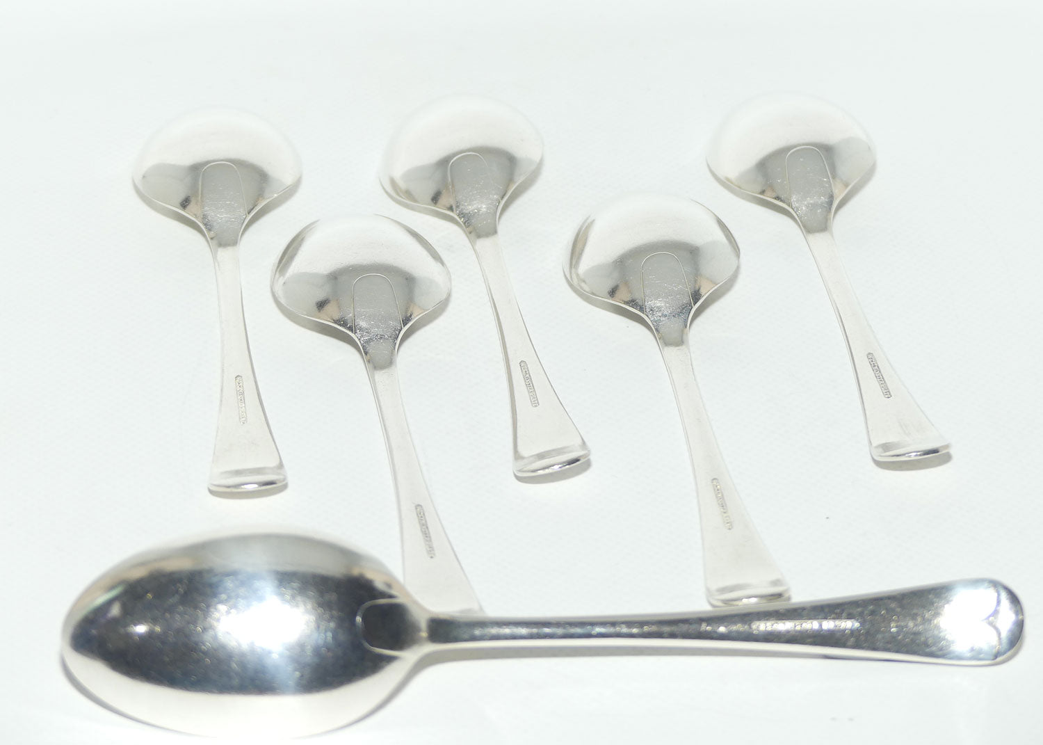 Set of 6 Westminster | Silver Plated Old English Dessert Spoons | 18cm