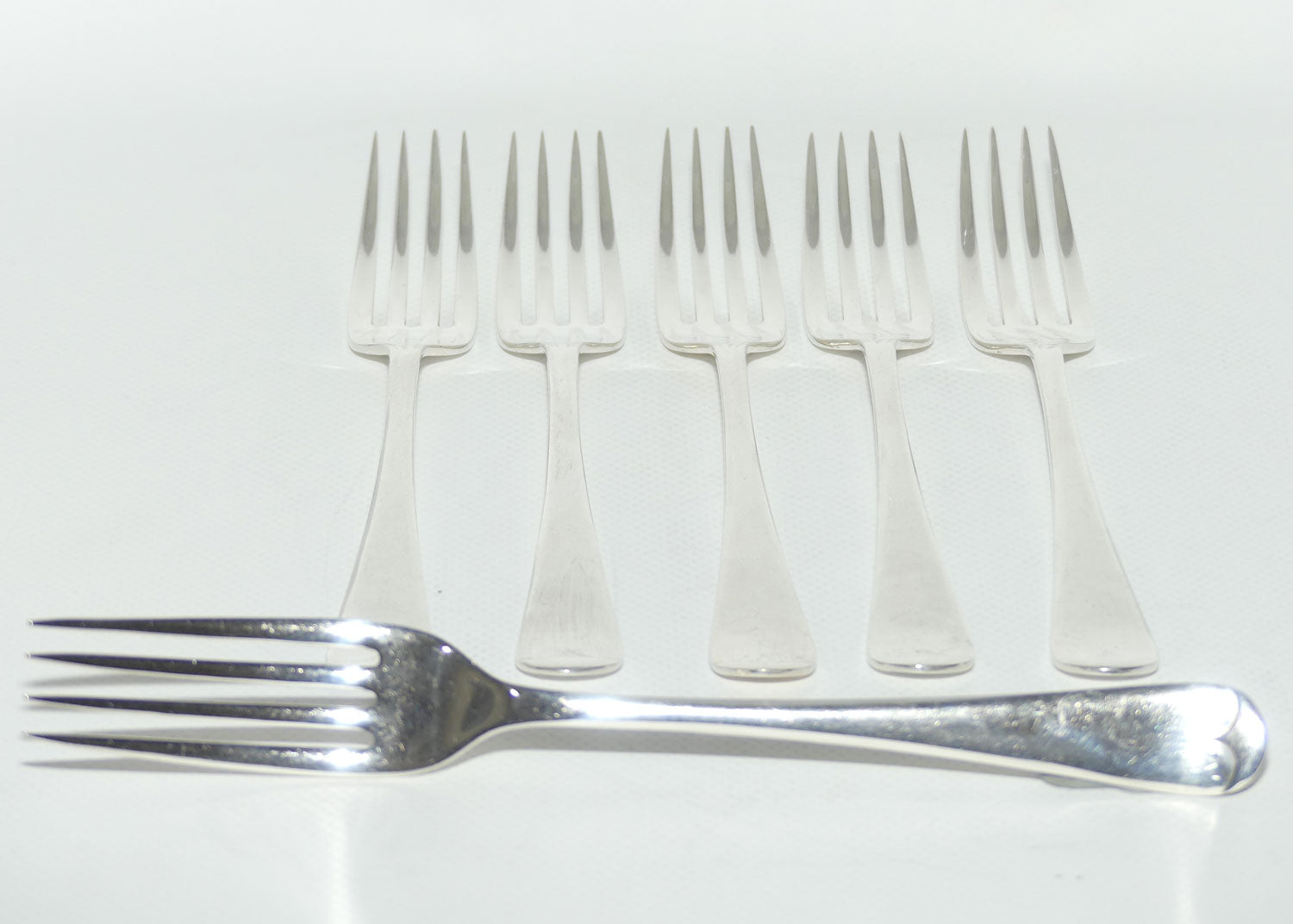 Set of 6 Westminster | Silver Plated Old English Pattern Dinner Forks | 19.5cm