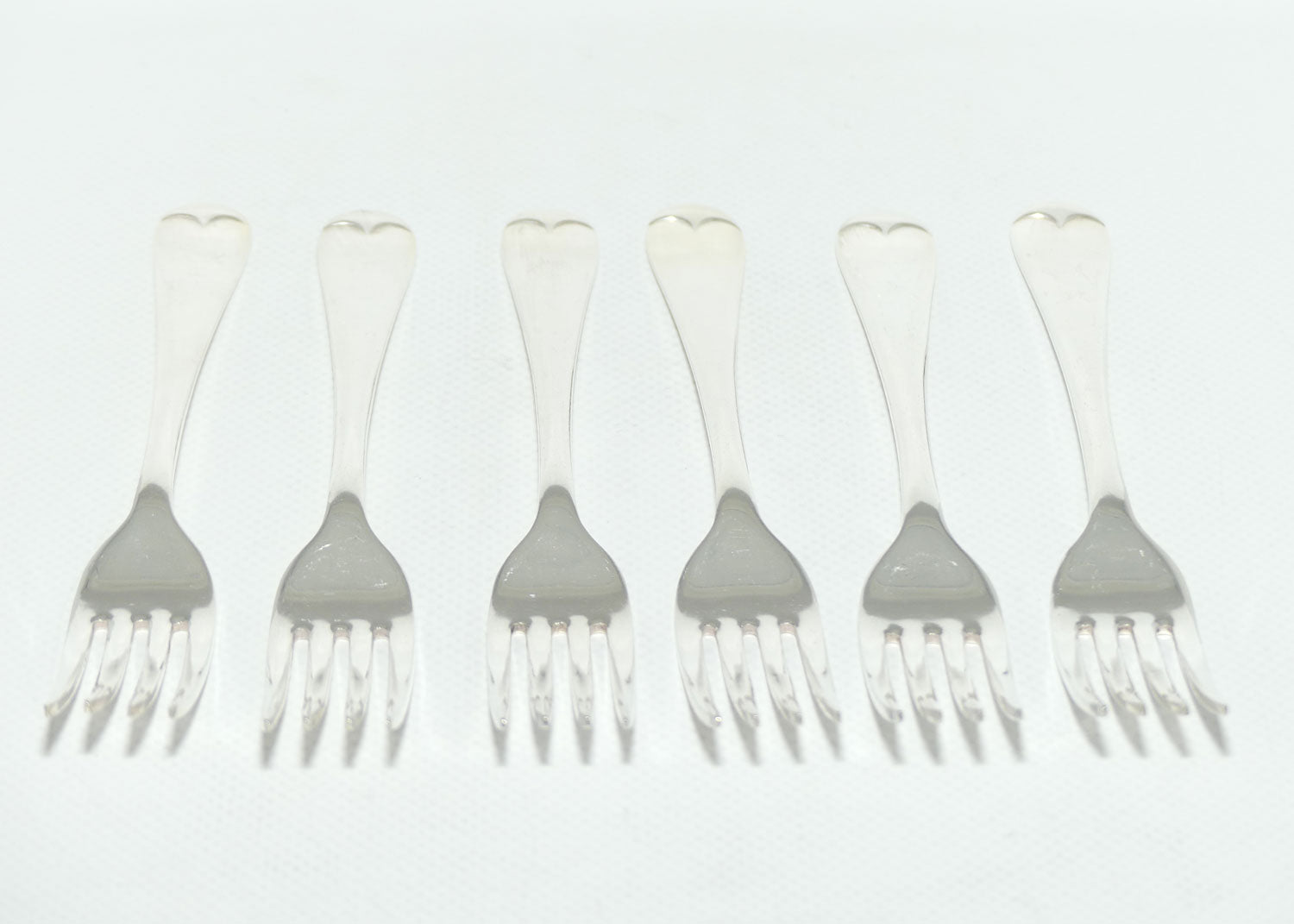 Set of 6 Westminster | Silver Plated Old English Pattern salad Forks | 17.5cm