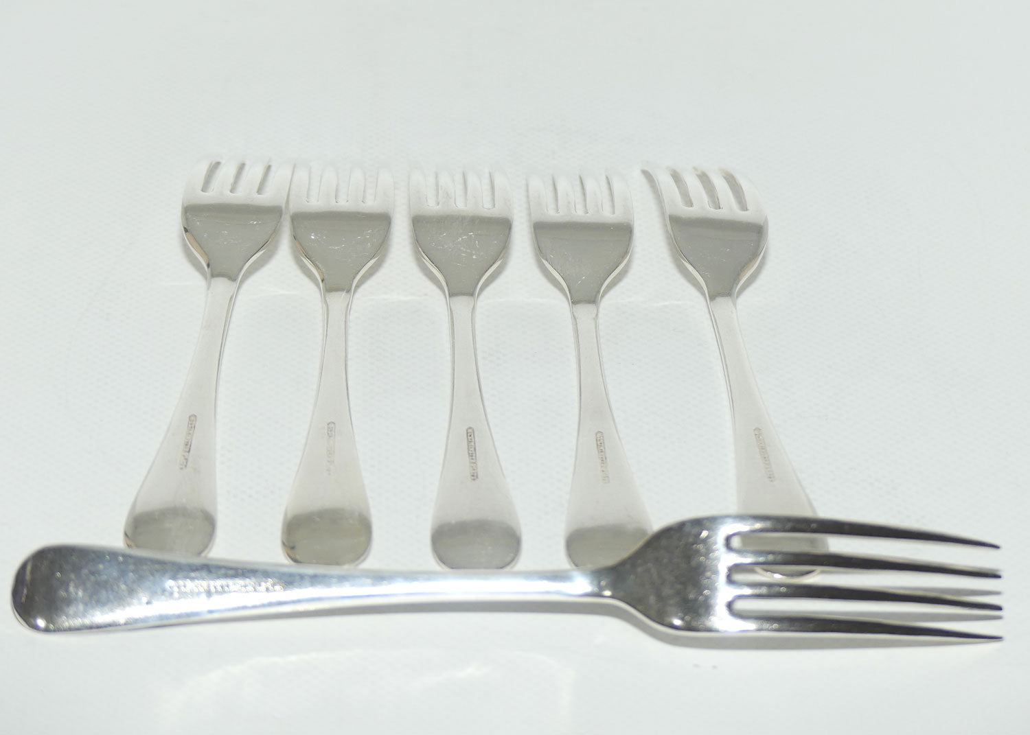 Set of 6 Westminster | Silver Plated Old English Pattern salad Forks | 17.5cm