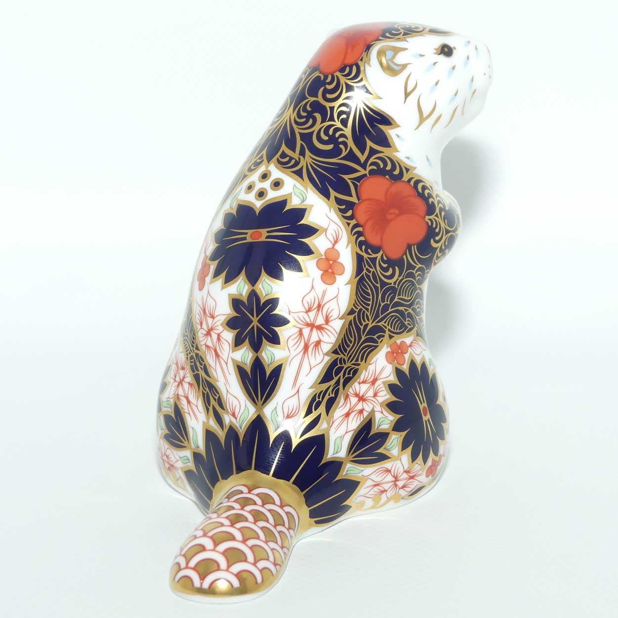 Royal Crown Derby paperweight | Old Imari Beaver | boxed