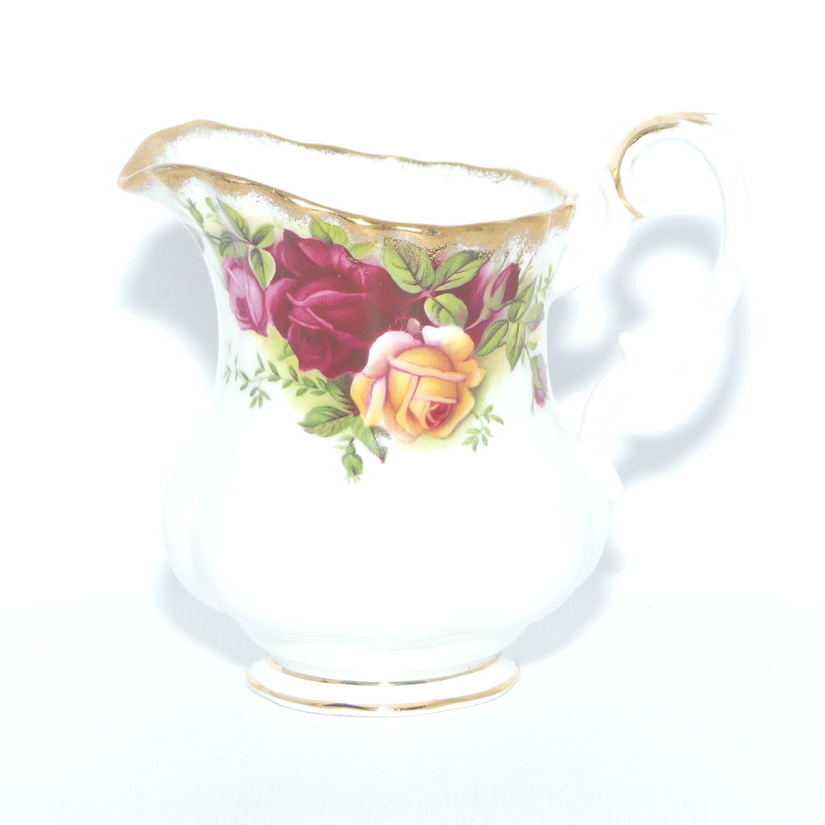 Royal Albert Bone China England Old Country Roses Milk Jug and Sugar Bowl | Coffee Size | early stamp