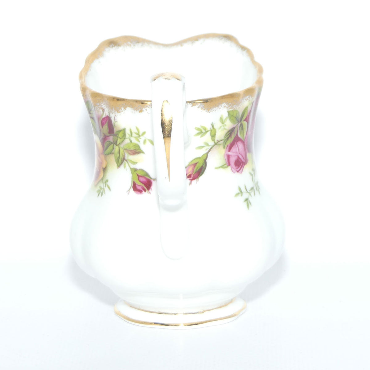 Royal Albert Bone China England Old Country Roses Milk Jug and Sugar Bowl | Coffee Size | early stamp