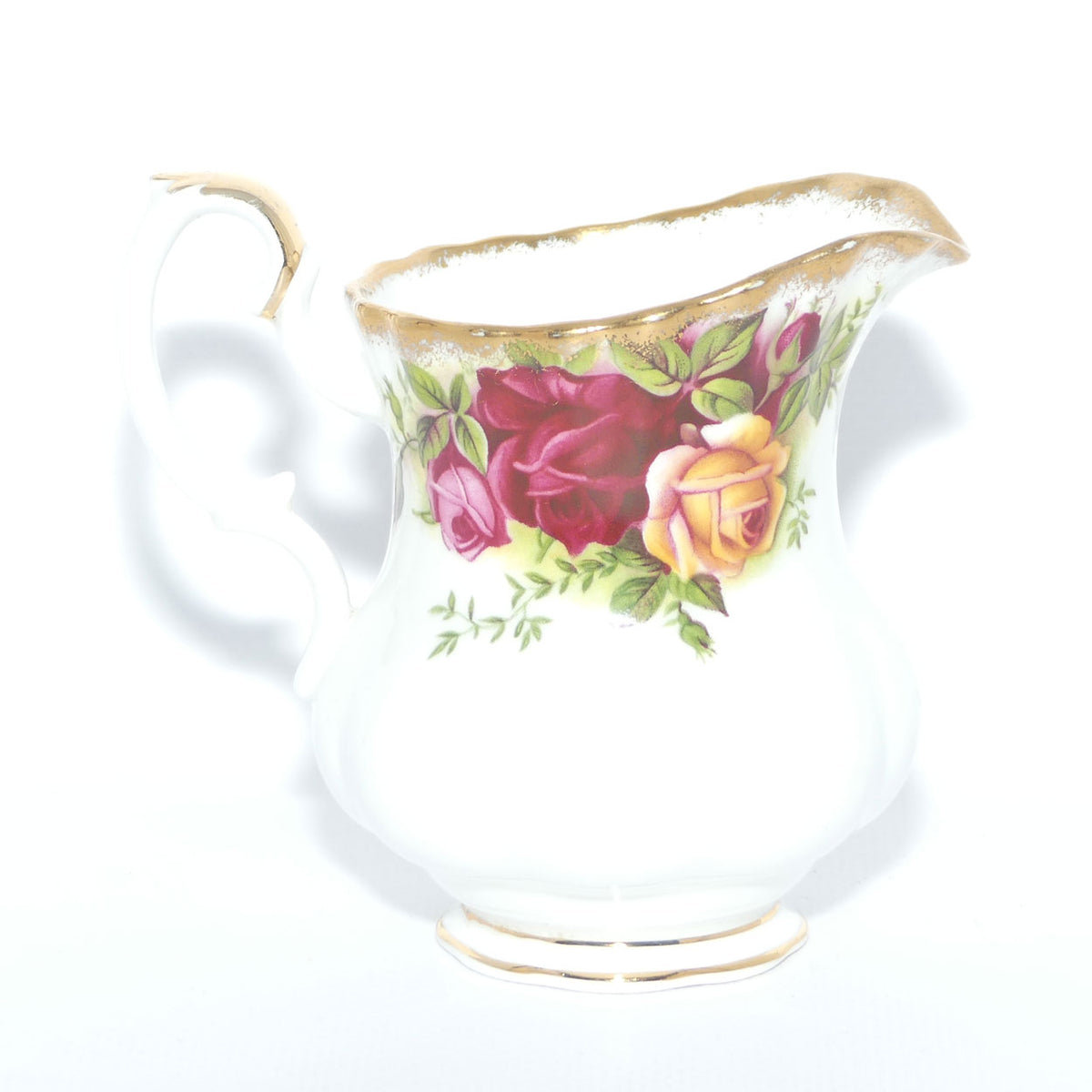 Royal Albert Bone China England Old Country Roses Milk Jug and Sugar Bowl | Coffee Size | early stamp