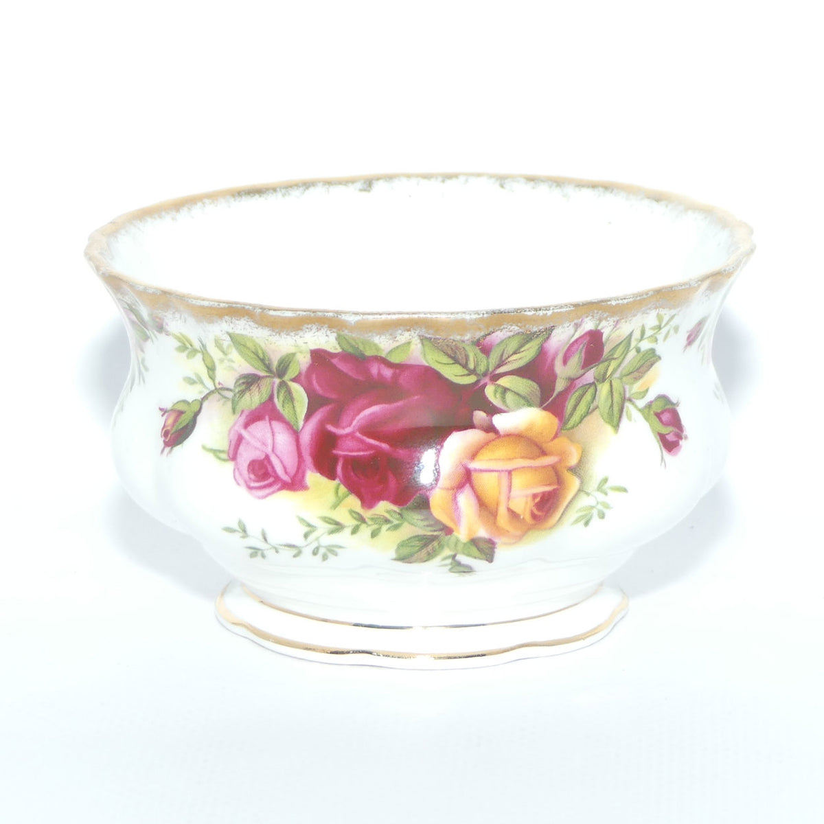 Royal Albert Bone China England Old Country Roses Milk Jug and Sugar Bowl | Coffee Size | early stamp