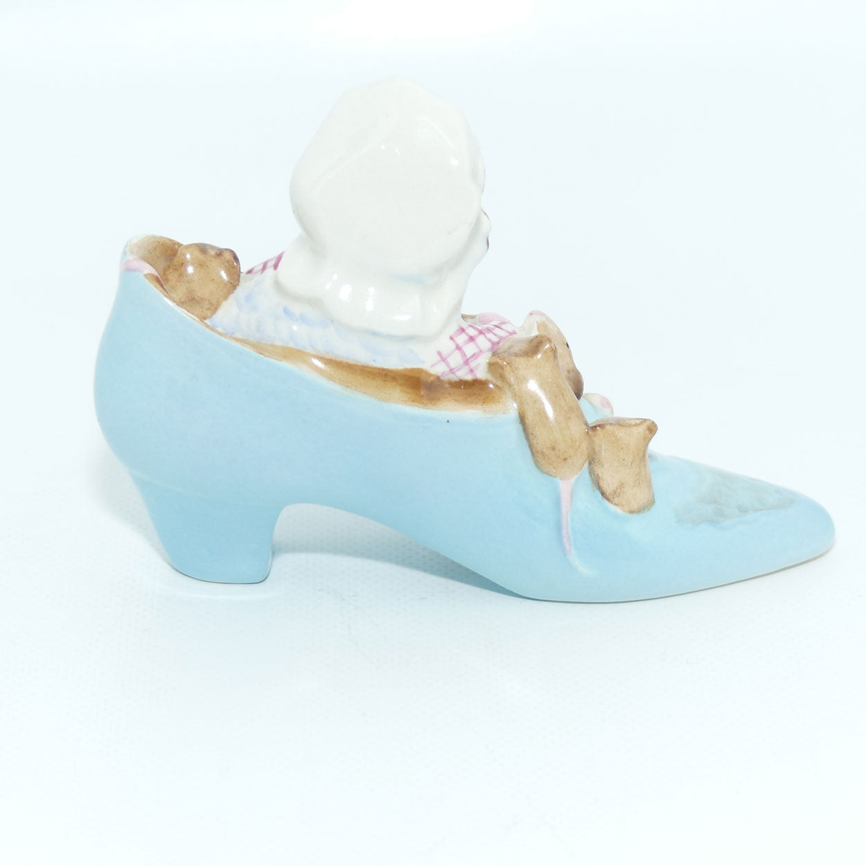 Beswick Beatrix Potter The Old Woman who lived in a Shoe | BP2a Gold Oval