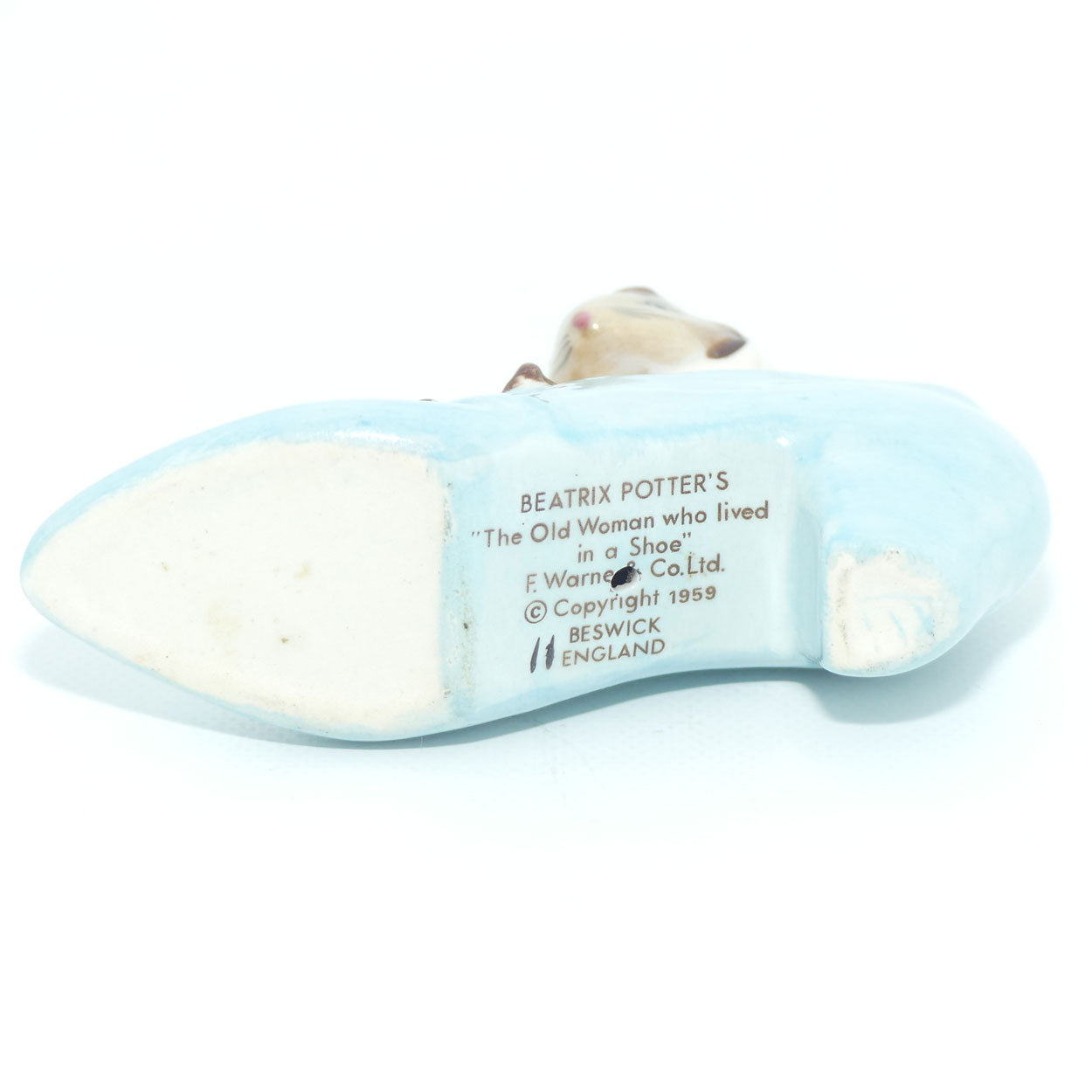 Beswick Beatrix Potter The Old Woman who lived in a Shoe BP3b