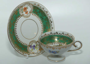 Oscar Schlegelmilch Germany demi tasse cup and saucer | Olive Green