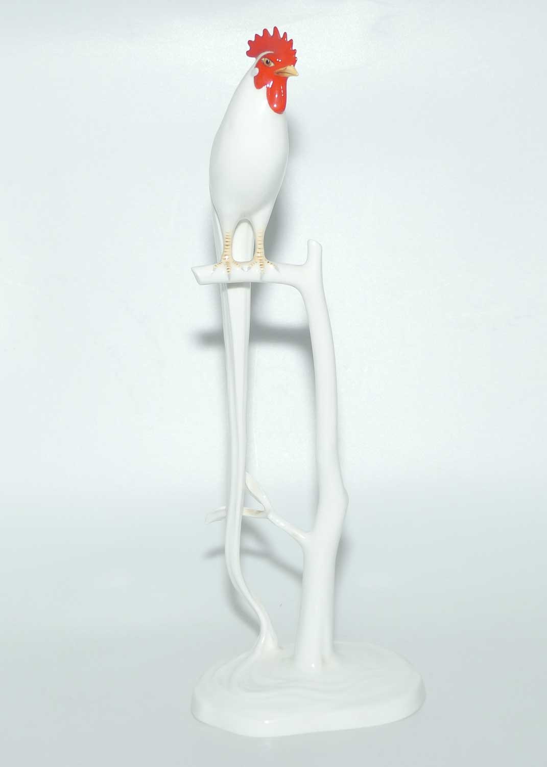 Noritake Bone China Japan | Tall Onagadori Long Tailed Rooster on Perch