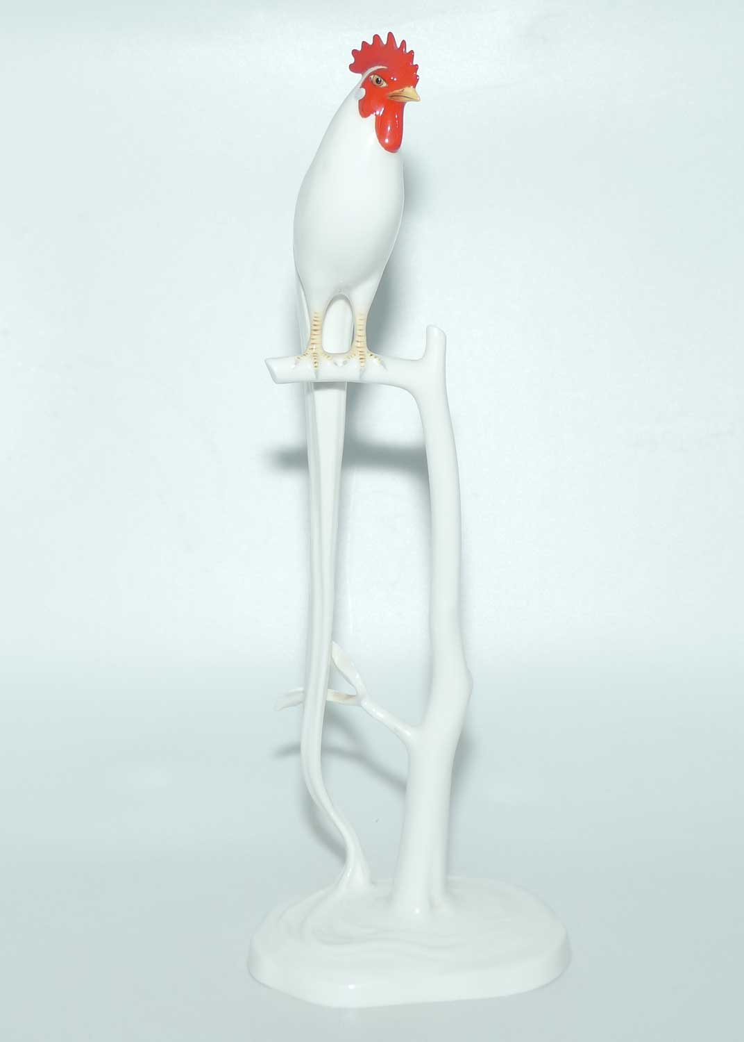 Noritake Bone China Japan | Tall Onagadori Long Tailed Rooster on Perch