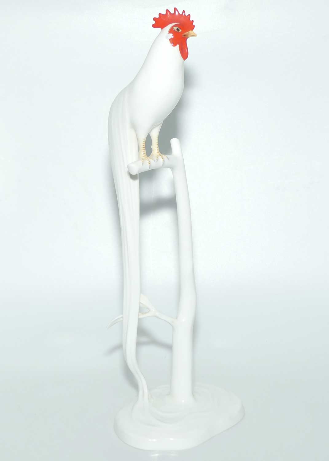 Noritake Bone China Japan | Tall Onagadori Long Tailed Rooster on Perch