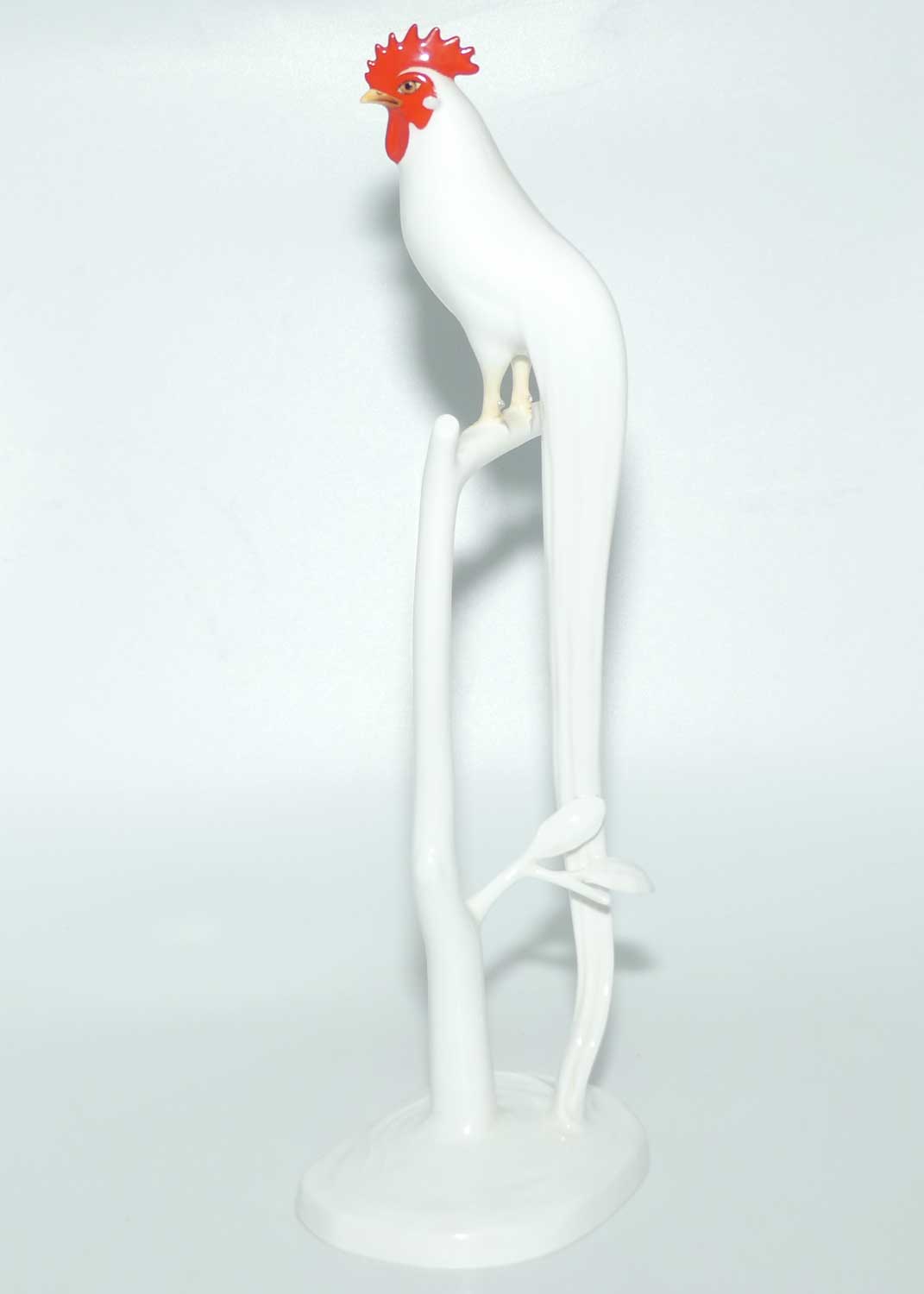 Noritake Bone China Japan | Tall Onagadori Long Tailed Rooster on Perch