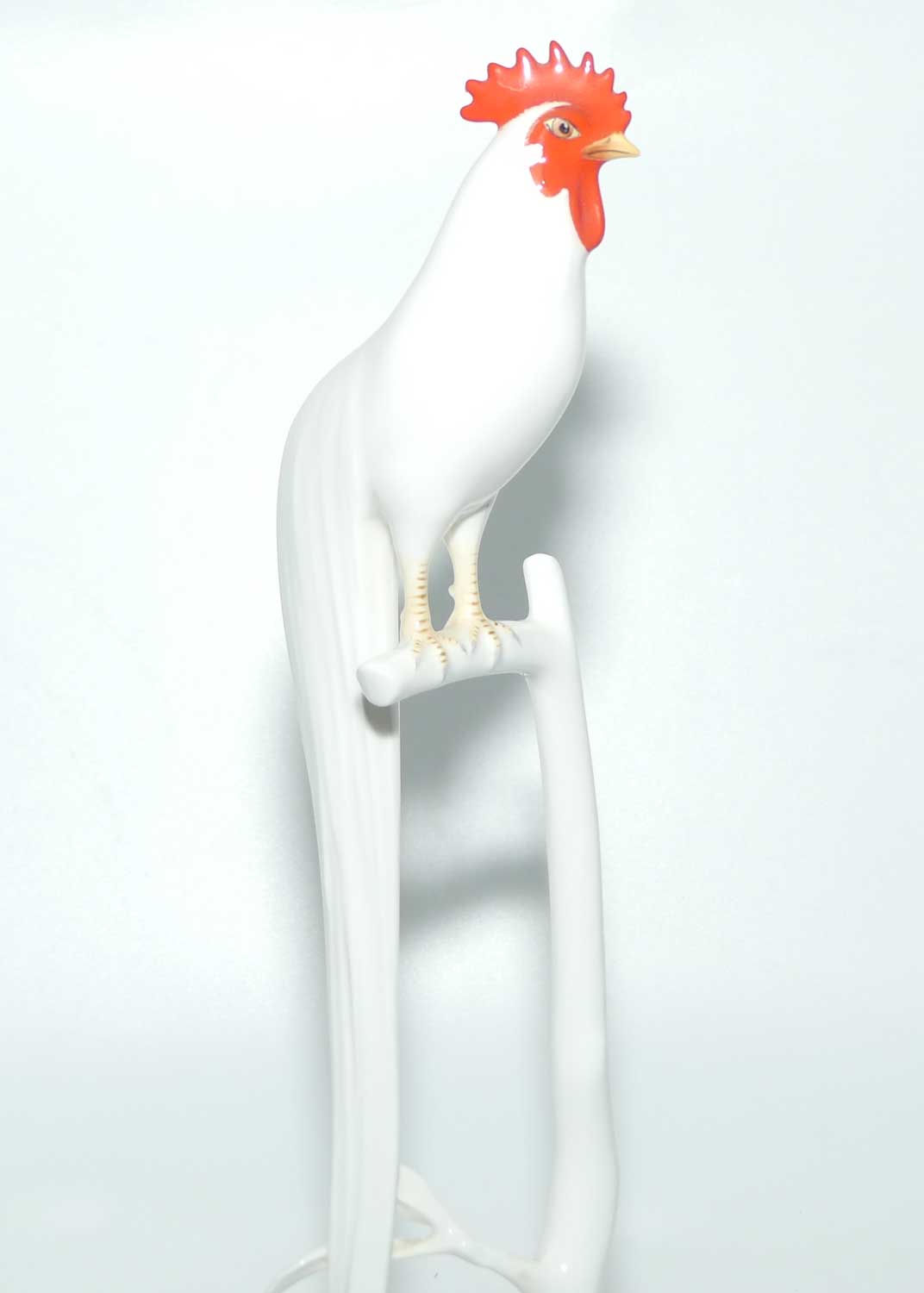 Noritake Bone China Japan | Tall Onagadori Long Tailed Rooster on Perch