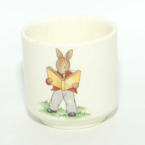 Royal Doulton Bunnykins Trumpeter | Reading egg cup | GOLDEN JUBILEE backstamp