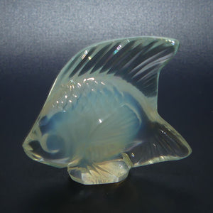 Lalique Crystal France Opalescent Glass miniature Angel Fish | Poisson