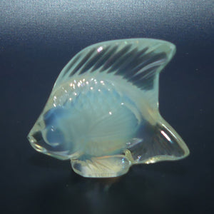 Lalique Crystal France Opalescent Glass miniature Angel Fish | Poisson