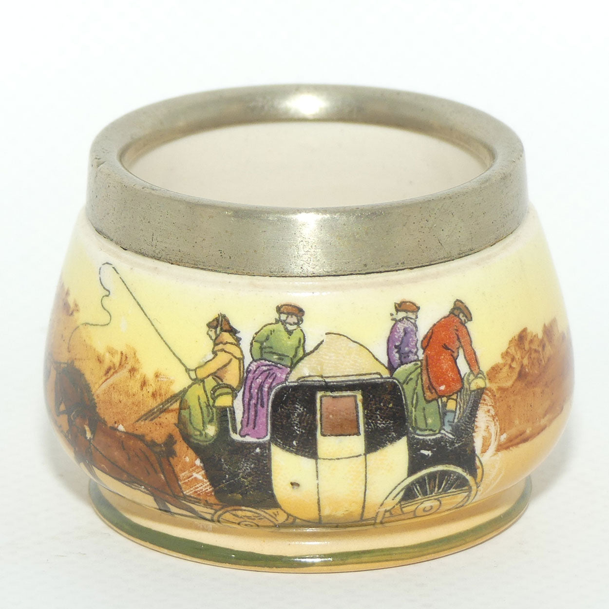 Royal Doulton Coaching Days open salt | EP rim