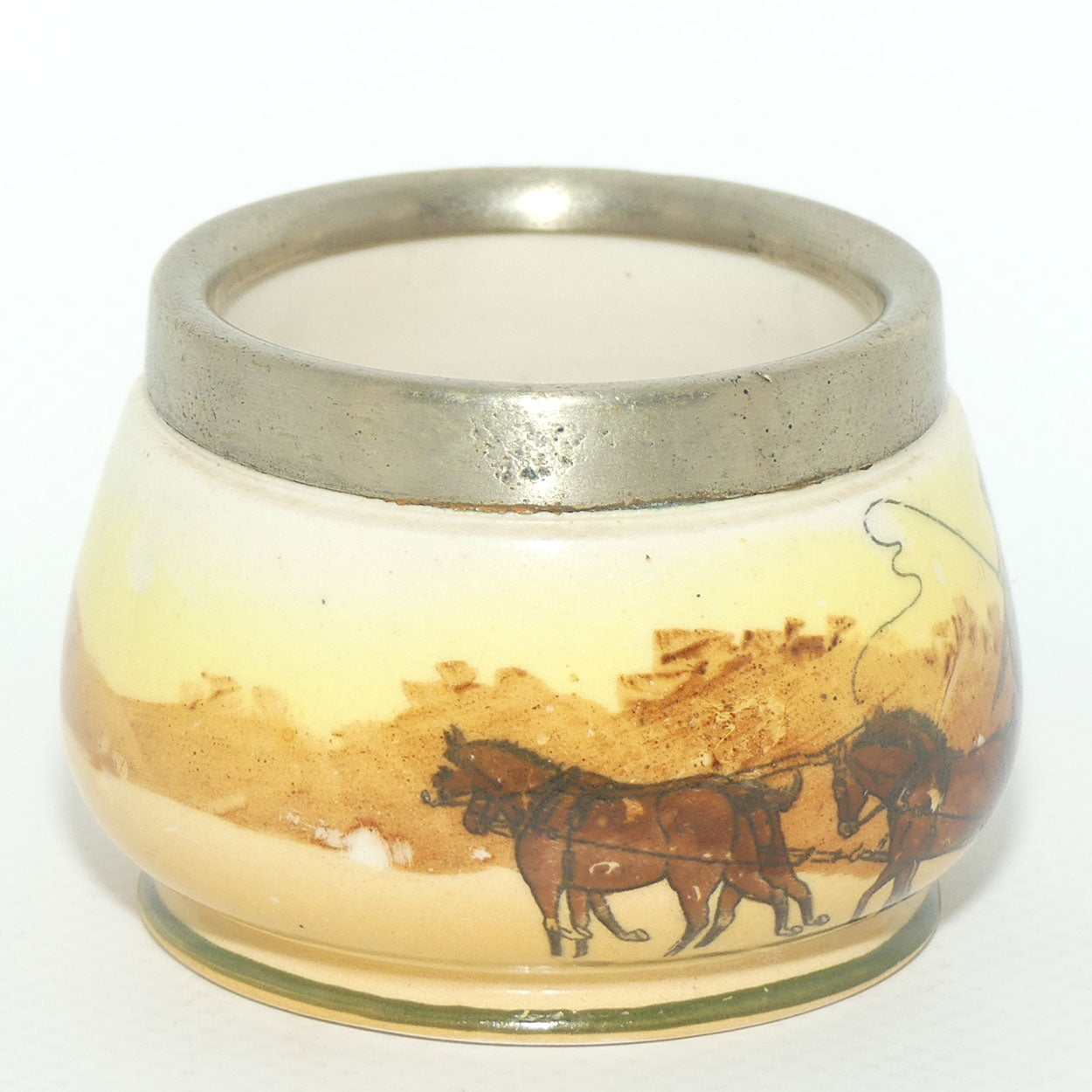 Royal Doulton Coaching Days open salt | EP rim