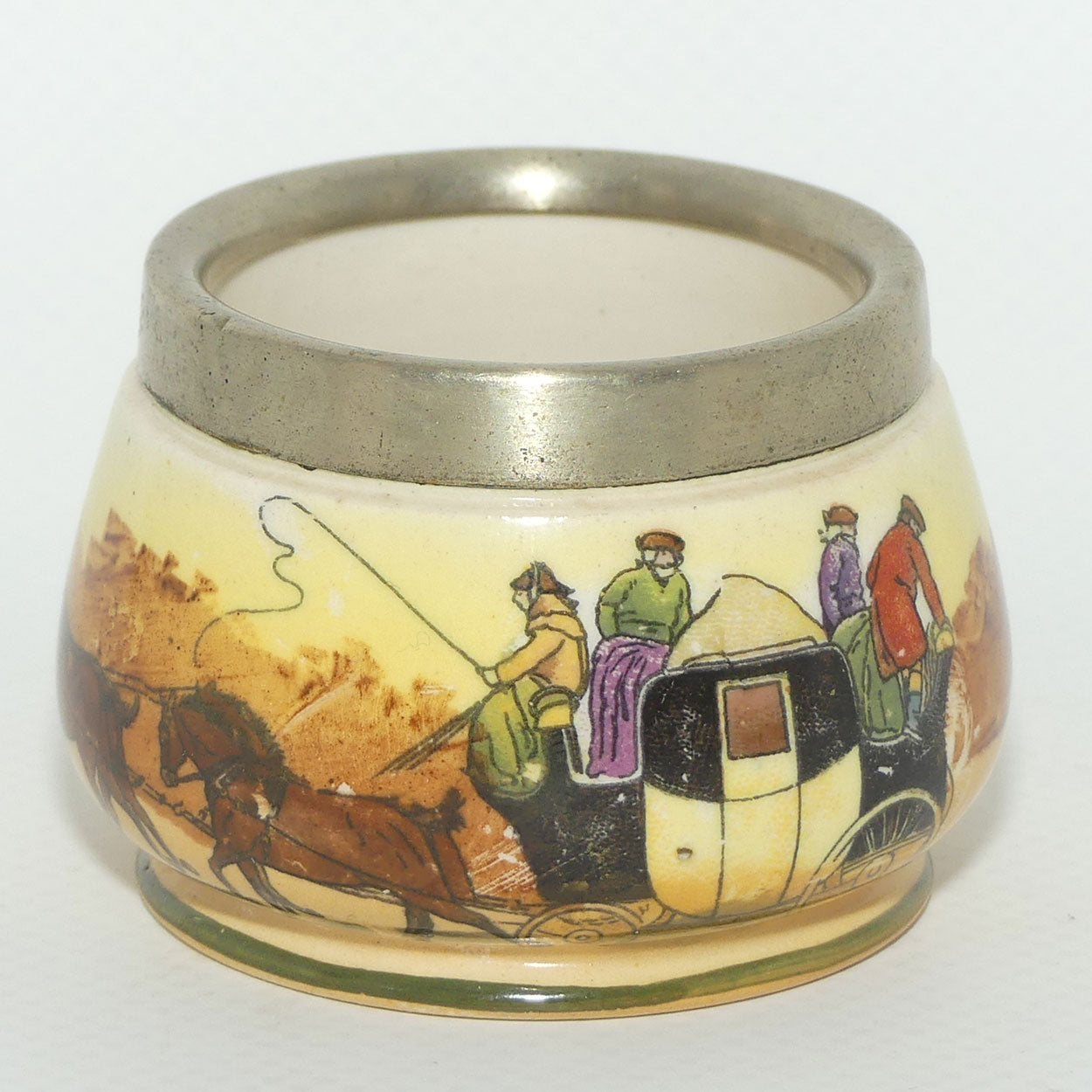 Royal Doulton Coaching Days open salt | EP rim