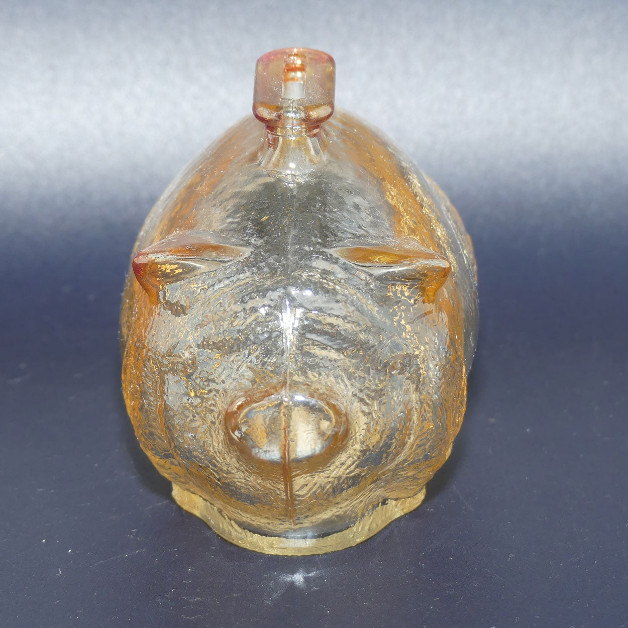 Light Marigold Carnival Glass Pig Money box