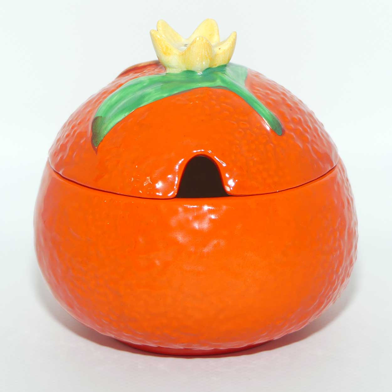 Carlton Ware Orange Peel marmalade pot