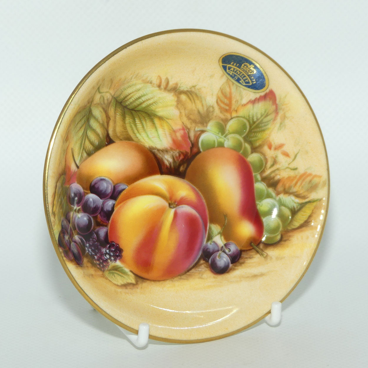 Aynsley Orchard Gold round dish | 11cm diameter