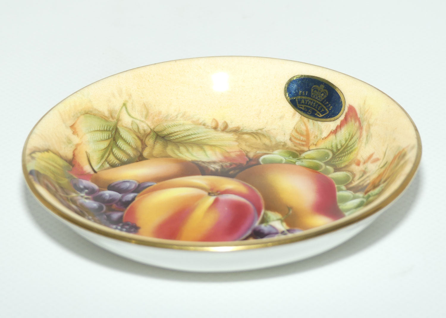 Aynsley Orchard Gold round dish | 11cm diameter