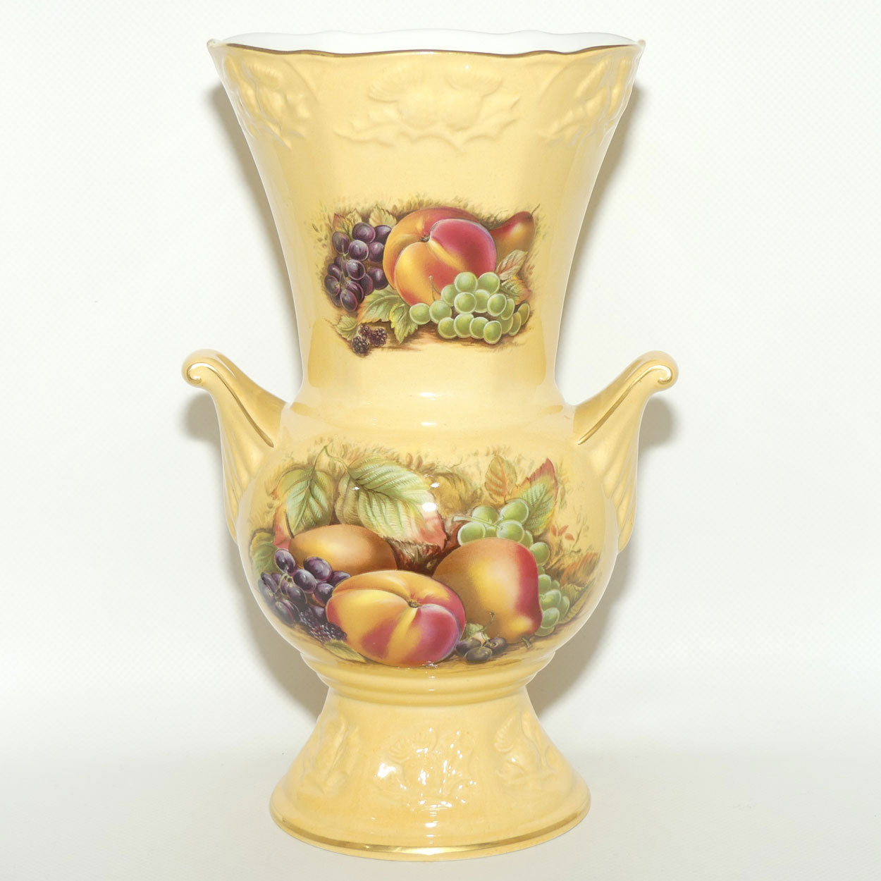Aynsley Orchard Gold Limited Edition Millennium Thistle vase | 25cm tall